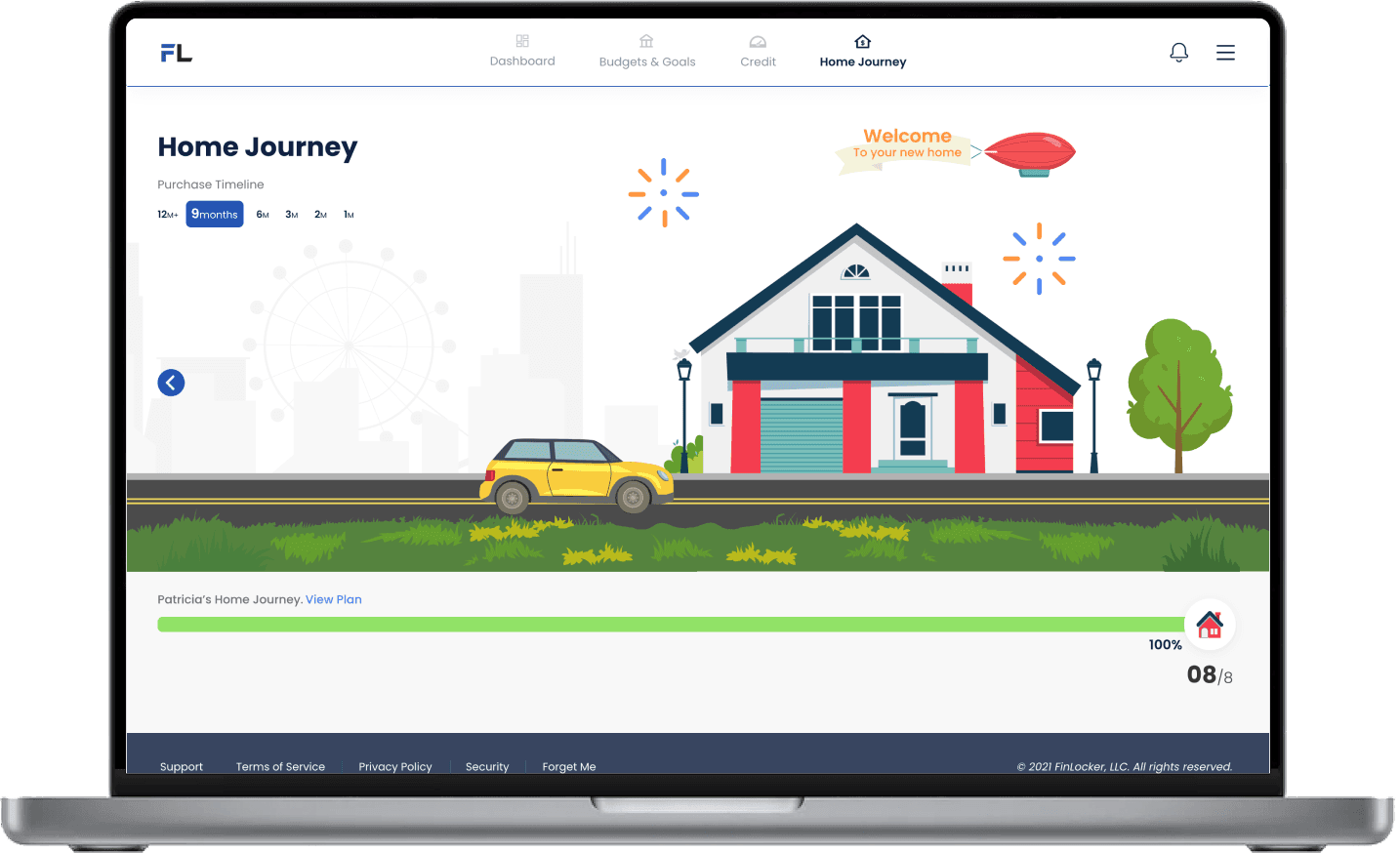 Interactive home ownership journey